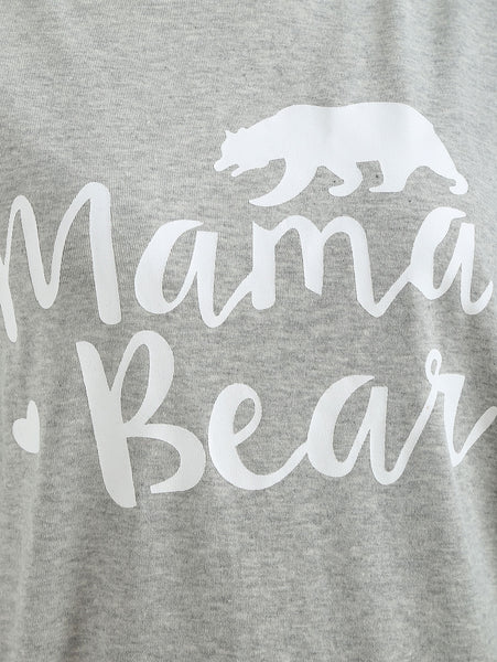 Letter Print Drop Shoulder Top