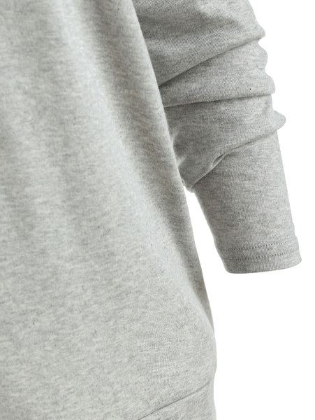 Letter Print Drop Shoulder Top