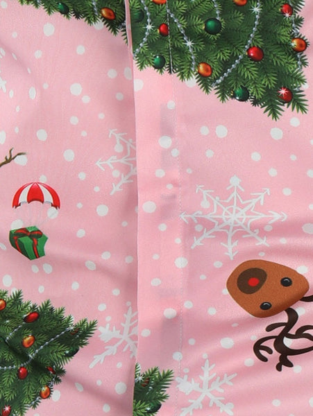 Christmas Snowmen Snoeflake Tree Candy Print Shirt