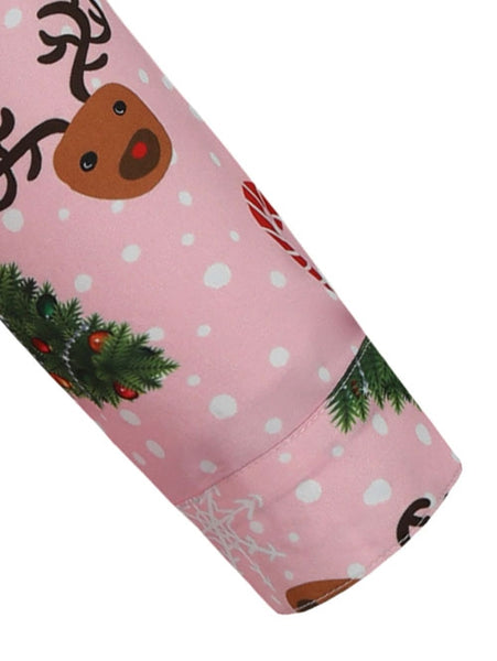 Christmas Snowmen Snoeflake Tree Candy Print Shirt