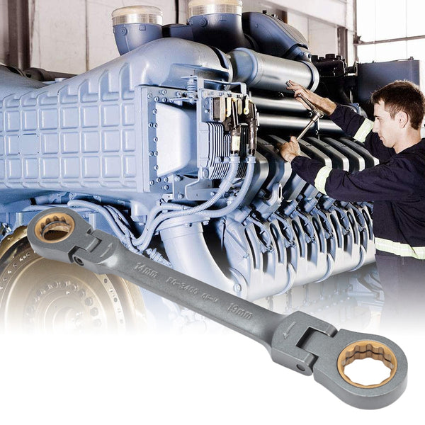 Variable Angle Ratchet Wrench Bit Socket Set Hand Tool