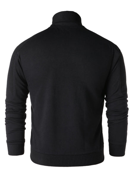 Stand Collar Asymmetric Zipper Jacket