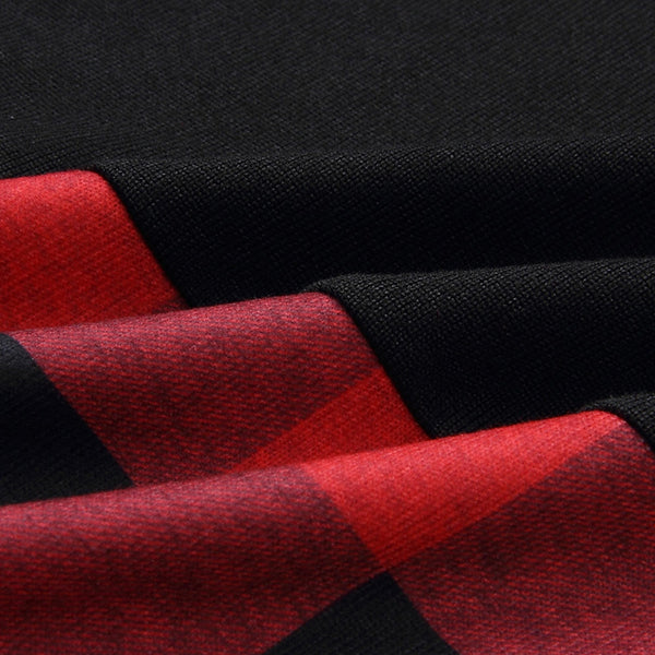 Turtleneck Long Sleeve Tartan Knitwear