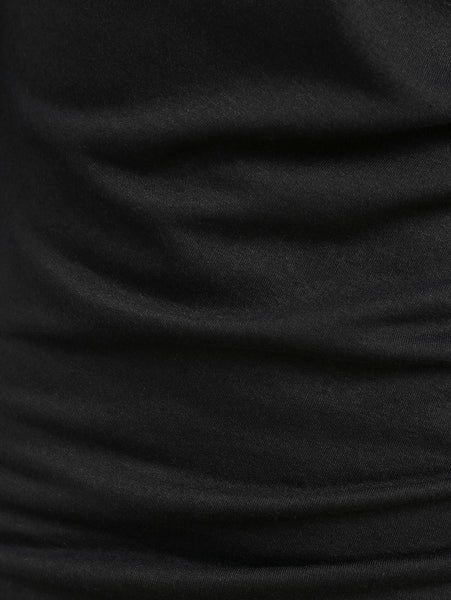 Tartan Panel Button Ruched Knitwear