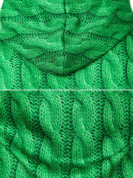 3D Knitting Texture Print Pullover Christmas Hoodie