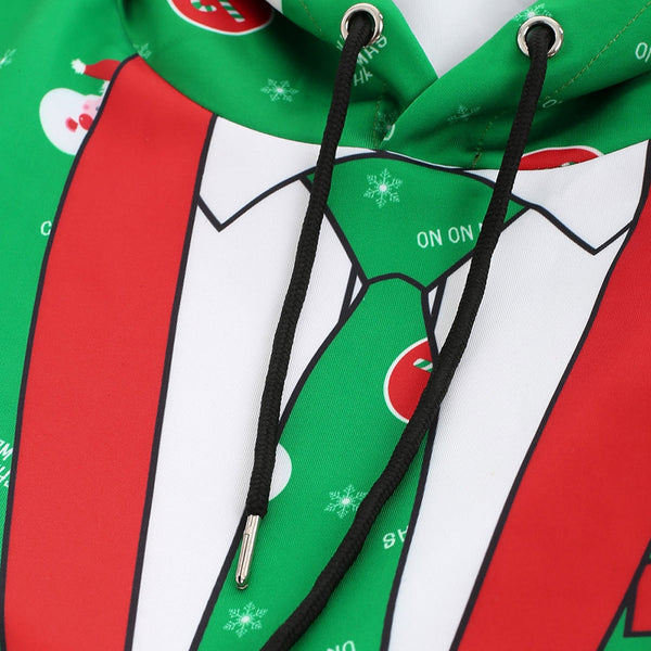 Christmas Blazer Pocket Pullover Hoodie