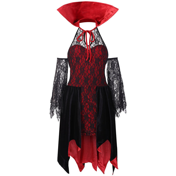 Cold Shoulder Halloween Costume Lace Dress