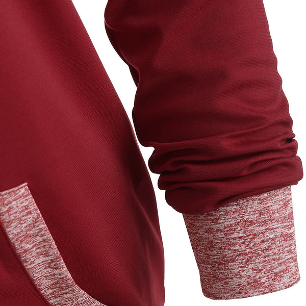 Kangaroo Pocket Drawstring Ruched Sweatshirt