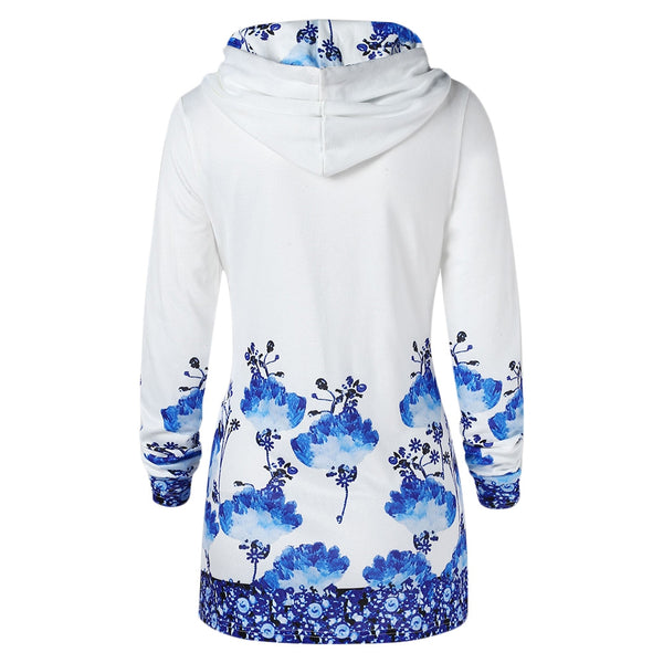 Drawstring Chinese Painting Hoodie