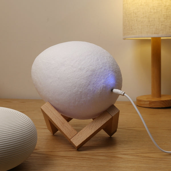 3D Printing Egg Light Pat Night Lamp 3 Colors Romantic for Bedroom