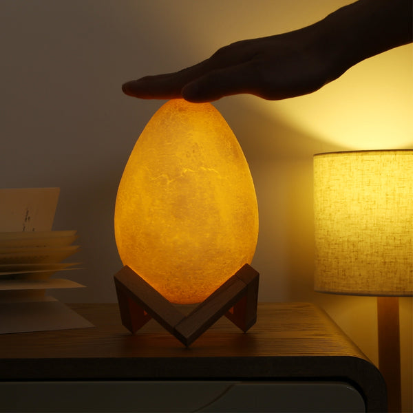 3D Printing Egg Light Pat Night Lamp 3 Colors Romantic for Bedroom