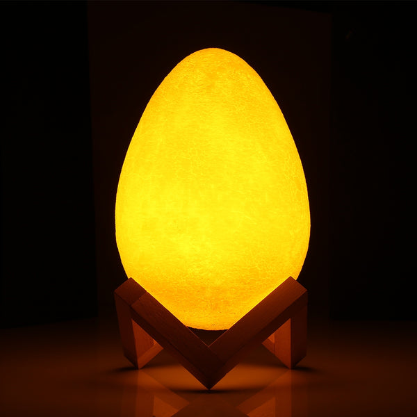 3D Printing Egg Light Pat Night Lamp 3 Colors Romantic for Bedroom