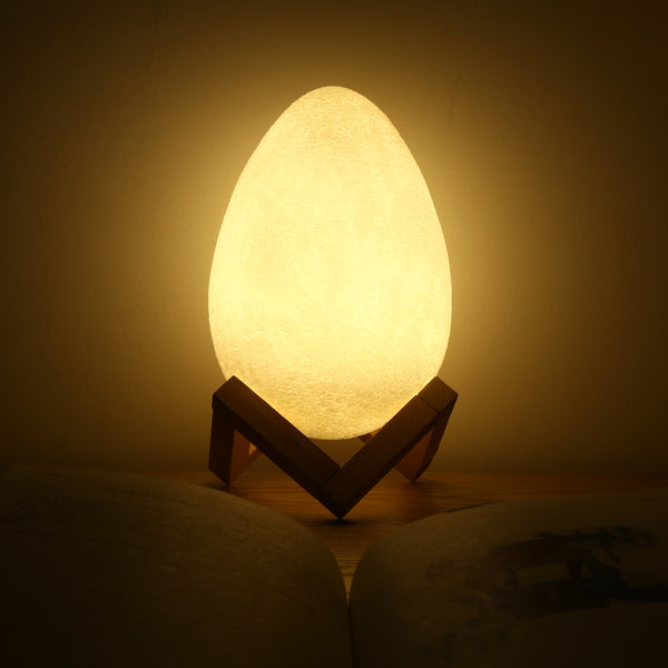 3D Printing Egg Light Pat Night Lamp 3 Colors Romantic for Bedroom