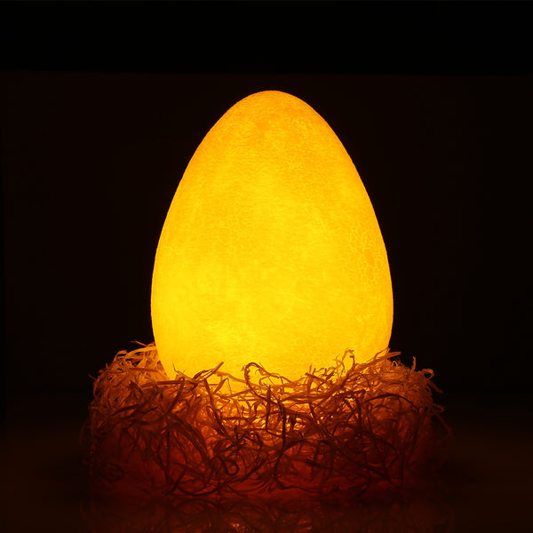 3D Printing Egg Light Pat Night Lamp 3 Colors Romantic for Bedroom