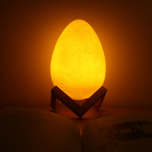 3D Printing Egg Light Pat Night Lamp 3 Colors Romantic for Bedroom
