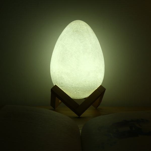 3D Printing Egg Light Pat Night Lamp 3 Colors Romantic for Bedroom