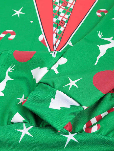 Pullover Christmas Patterns Printed Hoodie