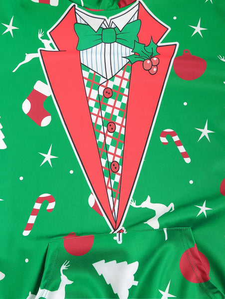 Pullover Christmas Patterns Printed Hoodie