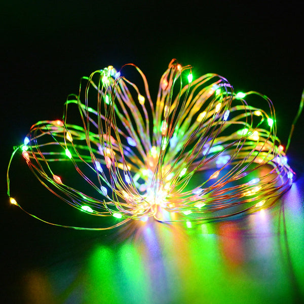 Solar Copper Wire Lamp 200LED High Brightness Board 2 Mode Outdoor Fence Garden Christmas Day Decoration Lamp