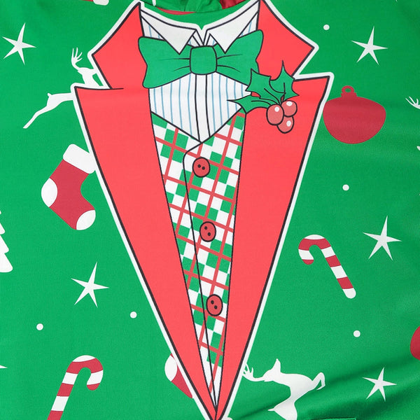 Pullover Christmas Patterns Printed Hoodie