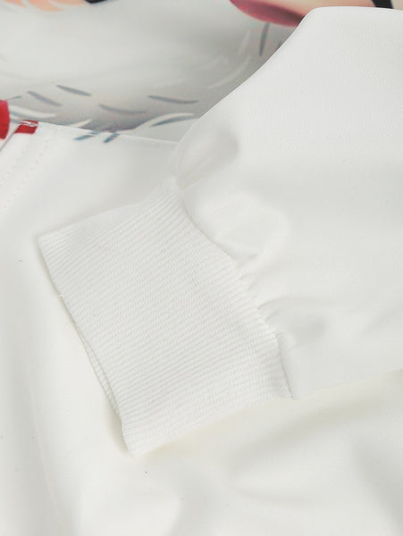 3D Cartoon Santa Claus Print Pullover Hoodie