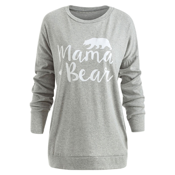 Letter Print Drop Shoulder Top