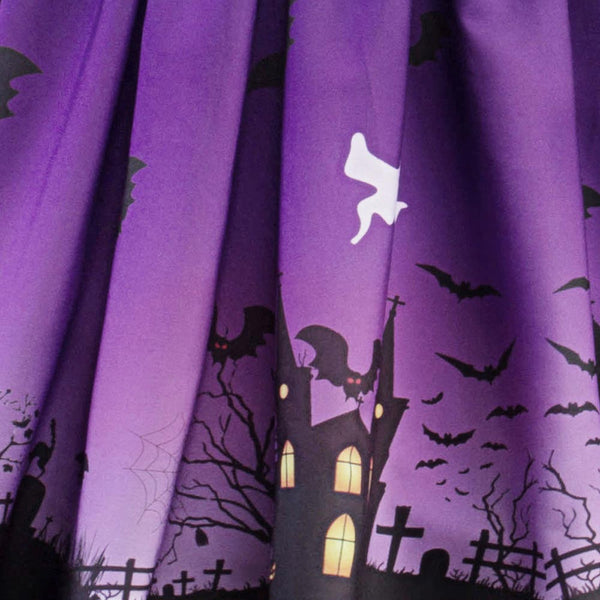 Halloween Vintage Lace Insert Pin Up Dress