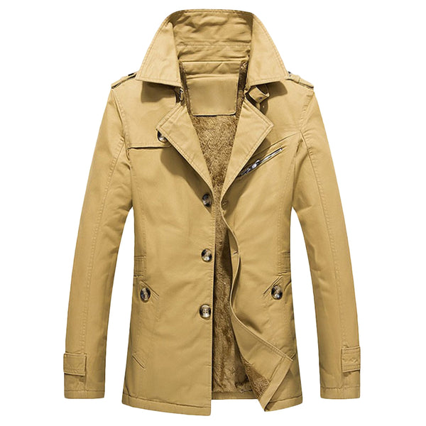 Winter Fluffy Lined Button Up Jacket