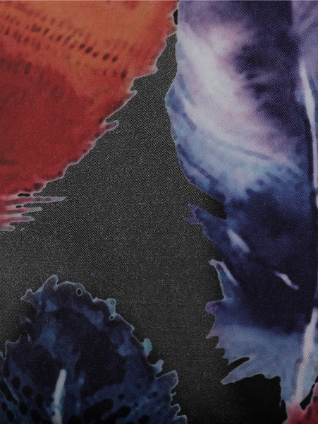 Colorful Leaves Printed Long Sleeves Shirt