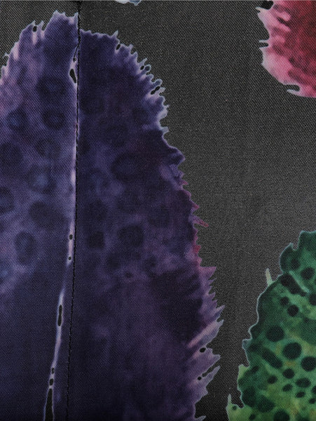 Colorful Leaves Printed Long Sleeves Shirt