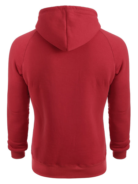 Cowl Neck Kangaroo Pocket Plush Drawstring Hoodie