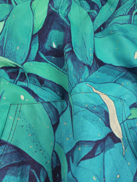 Leaf 3D Print Kangaroo Pocket Hoodie