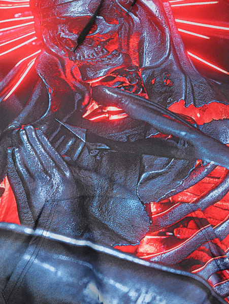 3D Print Kangaroo Pocket Skull Hoodie