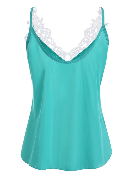 Openwork Panel Tank Top