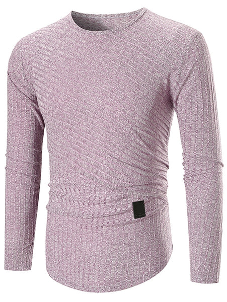 Applique Striped Printed Casual T-shirt