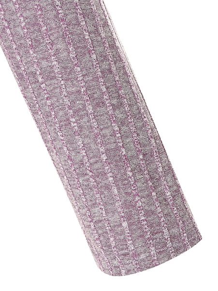 Applique Striped Printed Casual T-shirt