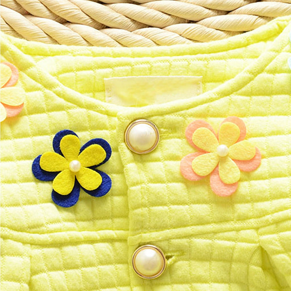 Kids Baby Girls Long Sleeve Coat Tops+Pants Clothes Toddler Outfit Set 1-4Y BW