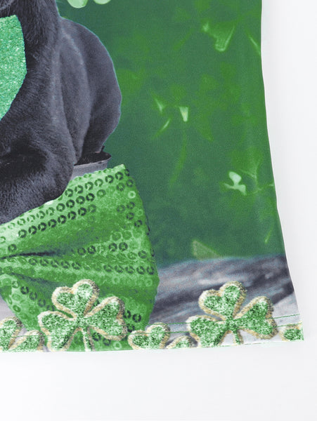 3D Dog Printed Short Sleeve T-shirt