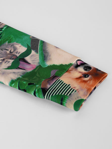 Animal Printed Pullover Sweatshirt