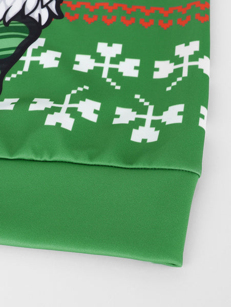 3D Cartoon Animal Printed Pullover Sweatshirt