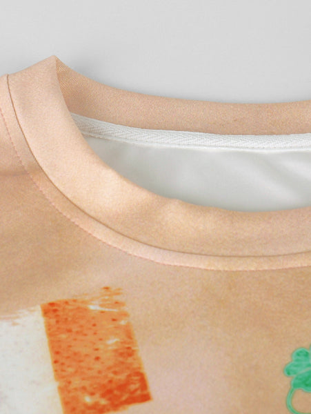 3D Bra Printed Pullover Sweatshirt