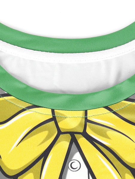 3D Bowknot Printed Short Sleeve Tee