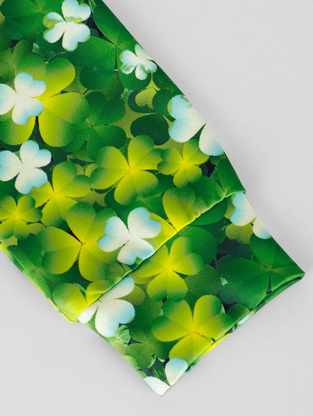 3D Clover Dinosaur Printed Pullover Hoodie