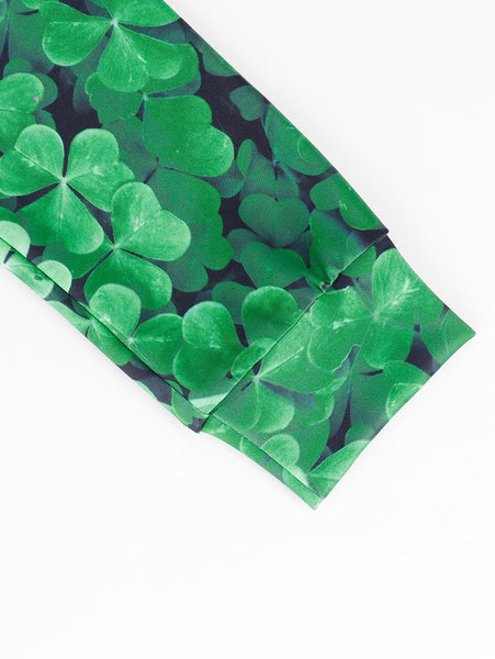 Clover and Unicorn Pattern Pullover Hoodie