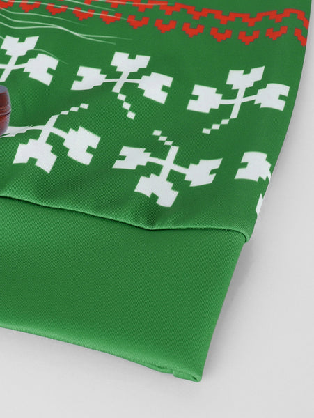 3D Cat Printed Pullover Sweatshirt