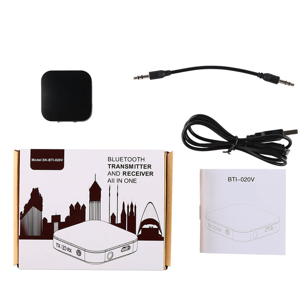 The bluetooth adapter receives the emitter