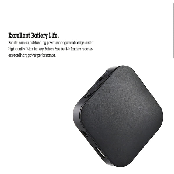 The bluetooth adapter receives the emitter