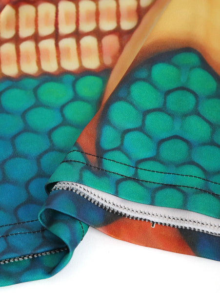 Fish Scales Printed Casual Short Sleeves T-shirt