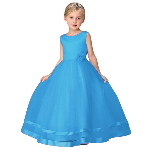 Girls Kids Flower Bridesmaid Party Princess Prom Wedding Christening Dress New