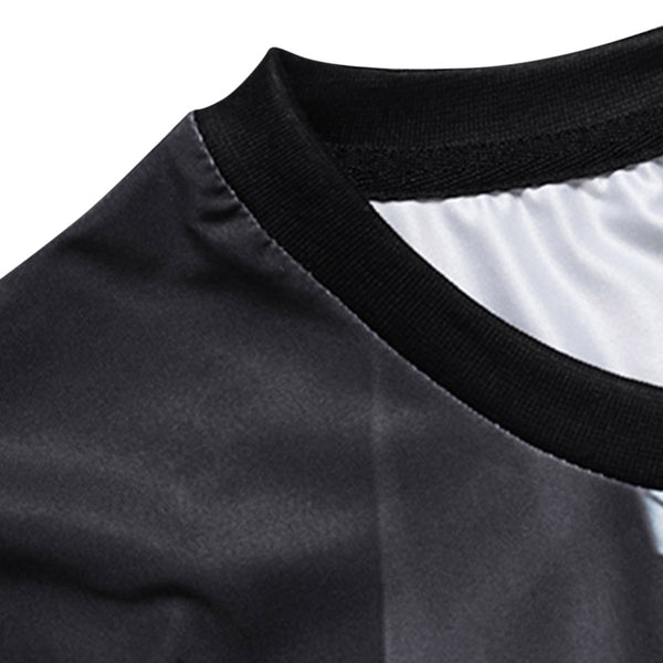 3D Muscle Suit Print Short Sleeve T-shirt